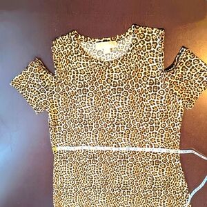 Michael Kors Leopard Print Cold Should Medium Dress